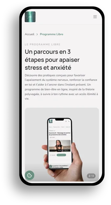 Site de Libre affiché sur un téléphone
