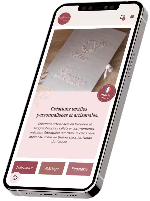 Mockup d'un site vitrine développé par Alexis Pennel.