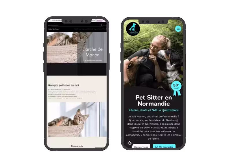Photo d'un site internet réalisé par Alexis Pennel avec son service de refonte de site internet
